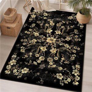 NEW Floral Boho Farmhouse Area Rug